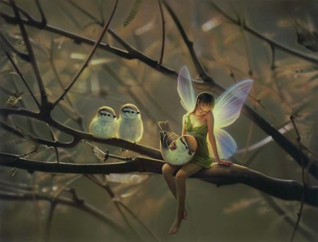 Feathered Friends - C by Kirk Reinert art print