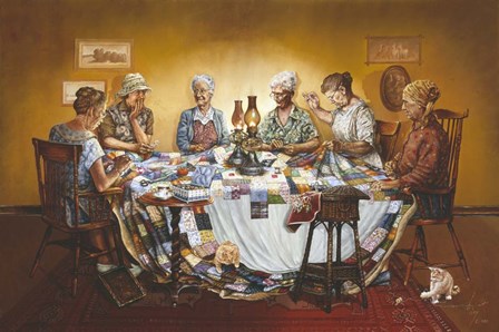 The Gossip Circle by Les Ray art print