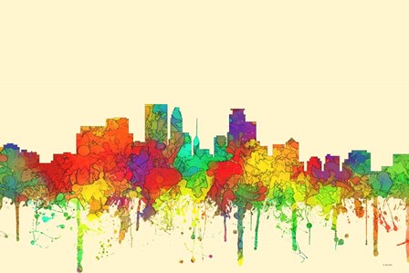 Minneapolis Minnesota-SG by Marlene Watson art print