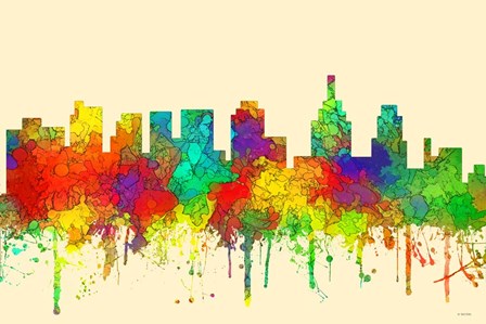 Philadelphia Skyline-SG by Marlene Watson art print