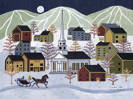 A Winter Night by Medana Gabbard art print