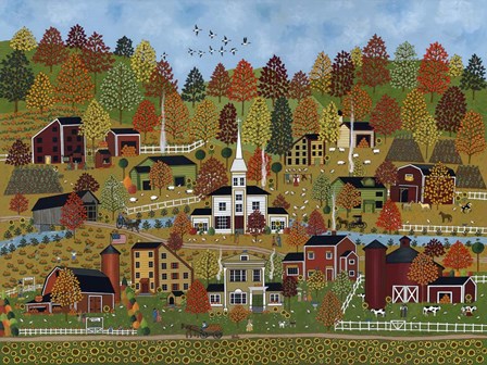 Sunflower Creek by Medana Gabbard art print