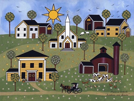 Sunshine And Daisies by Medana Gabbard art print