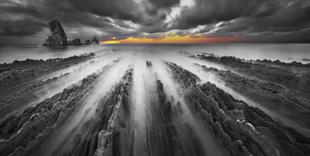 Challenge BN color by Moises Levy art print