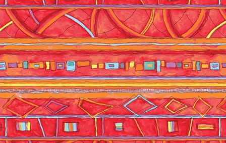 Blue Pattern by Stessi art print