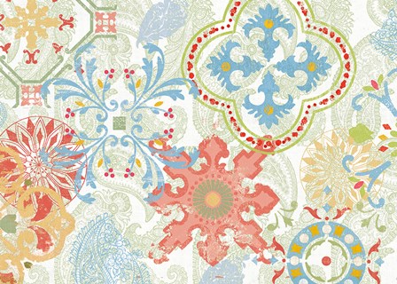 Crimson Stamps IV Spring by Pela Studio art print