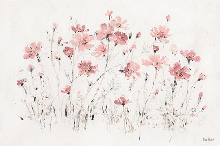 Wildflowers I Pink by Lisa Audit art print