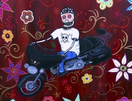 Street Glider Harley by Prisarts art print