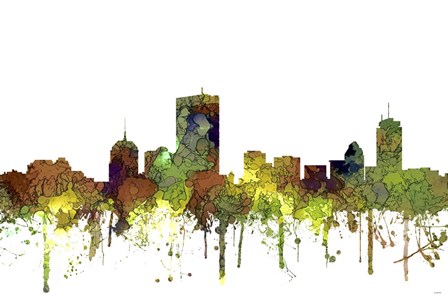 Boston Mas Skyline - Safari Buff by Marlene Watson art print