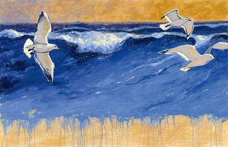 Seagulls by Shirley Novak art print