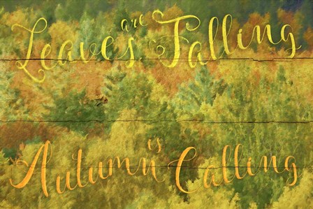 Leaves Are Falling by Cora Niele art print