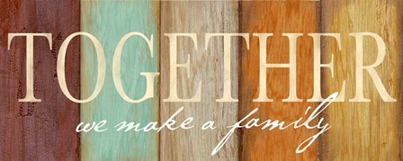 Family Sentiment Sign II Spice by Cynthia Coulter art print