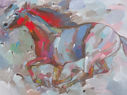 Fiery Runner by Hooshang Khorasani art print