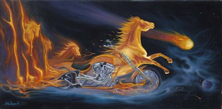 Ride The Fury by Jim Warren art print