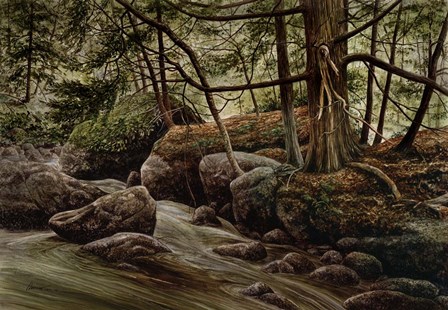 Forest Intrigue by John Morrow art print