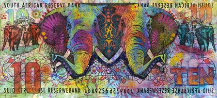 Elephants by Dean Russo- Exclusive art print
