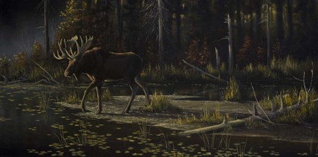 Autumn Moose by Wilhelm J. Goebel art print