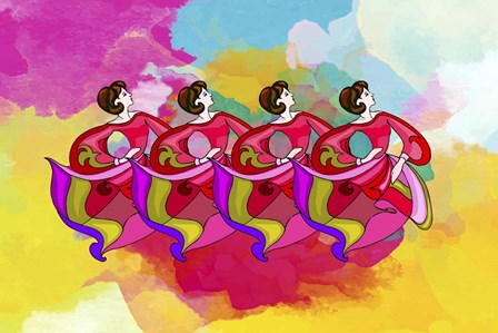 Group Dance by Ata Alishahi art print