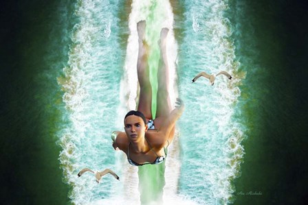 Dive To Unknown by Ata Alishahi art print