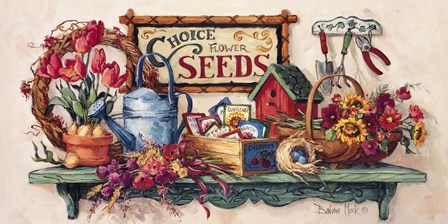 Choice Flower Seeds by Barbara Mock art print