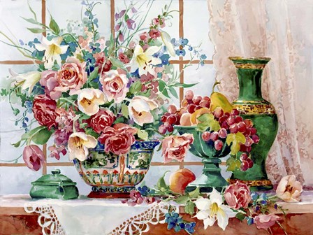 Alexandra's Antiques by Barbara Mock art print