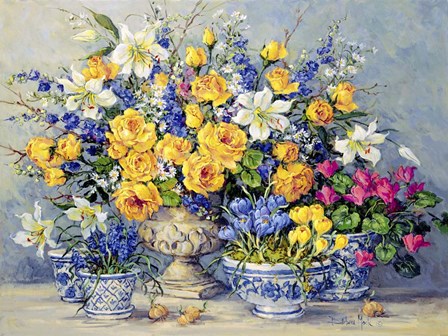 From Gabrielle's Garden by Barbara Mock art print