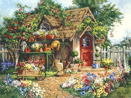 Gardener's Haven by Barbara Mock art print