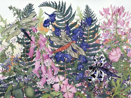 Dragonflies by Carissa Luminess art print