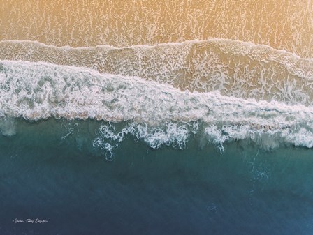 Ocean From the Sky by Seven Trees Design art print