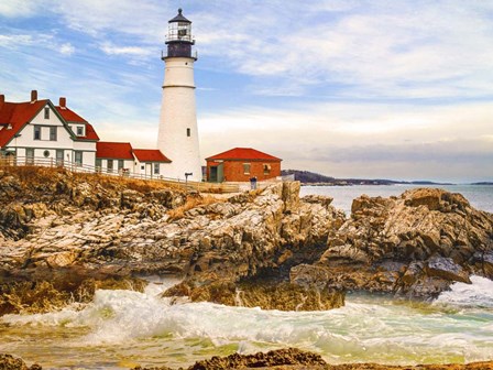 Rocky Lighthouse by Ata Alishahi art print