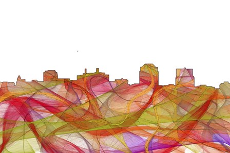 Colorado Springs Colorado Skyline - Summer Swirl by Marlene Watson art print