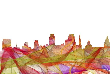 Sacramento California Skyline by Marlene Watson art print