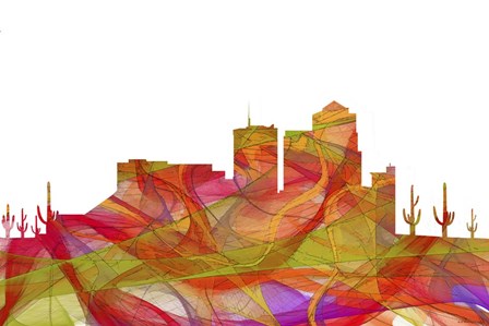 Tucson Arizona - Summer Swirl by Marlene Watson art print