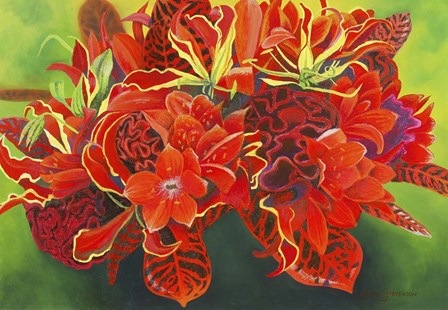 Red Vase by Graeme Stevenson art print