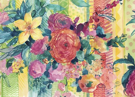 Bohemian Flowers by Marietta Cohen art print
