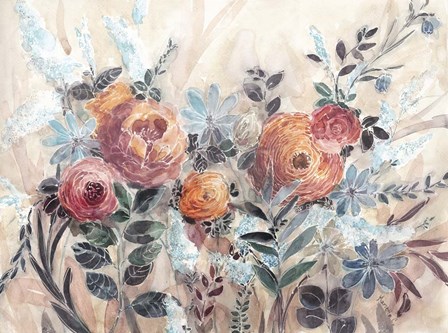 White Line Floral by Marietta Cohen art print