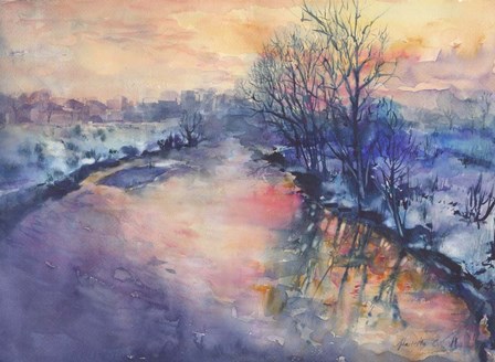 Winter River by Marietta Cohen art print