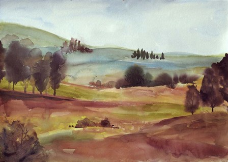 Watercolor Landscape by Marietta Cohen art print