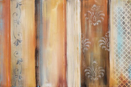 Abstract Surrender Stripes by Jean Plout art print