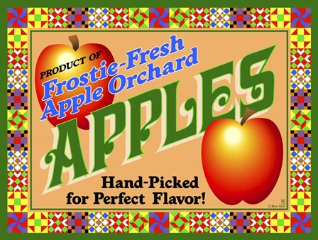 Apple Crate Label by Mark Frost art print