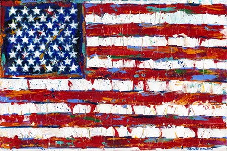 Dramatic Stars &amp; Stripes by Carolee Vitaletti art print