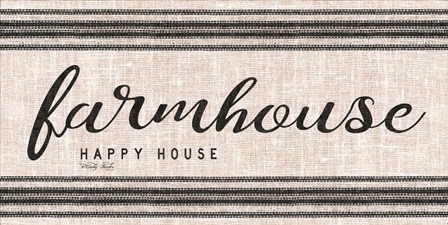 Farmhouse Happy House by Cindy Jacobs art print