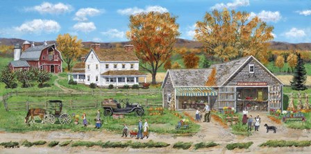 Apple Tree Farm Stand by Bob Fair art print