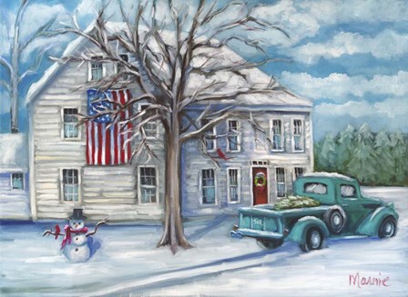 Christmas Delivery Mystic by Marnie Bourque art print