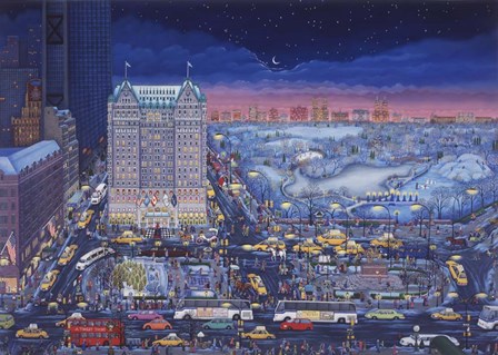 Central Park Holiday by Kathy Jakobsen art print